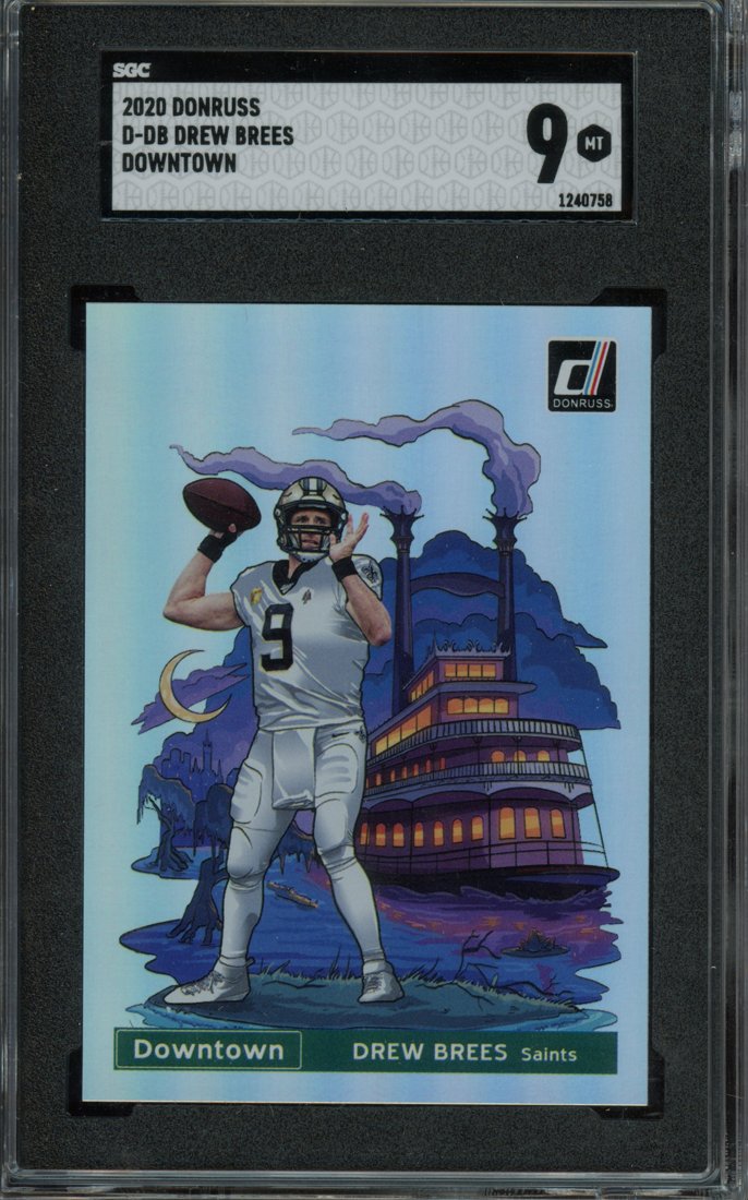 2020 Donruss Optic Downtown Drew Brees #DT-5 front