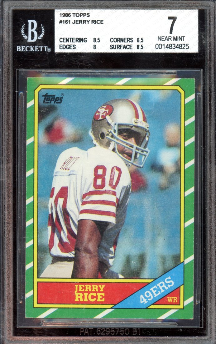1986 Topps Jerry Rice #161 front