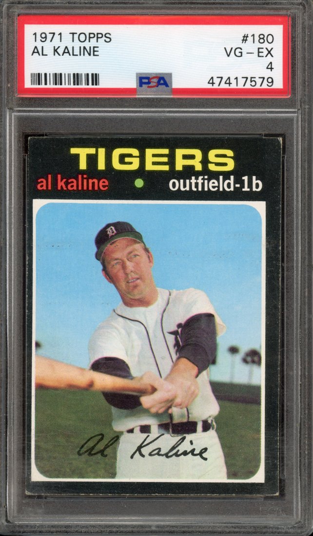 1971 Topps Al Kaline #180 front