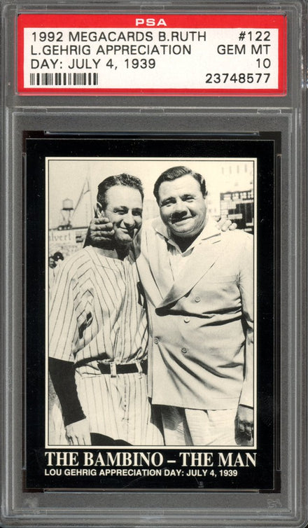 1992 Megacards Babe Ruth Babe Ruth / Lou Gehrig #122