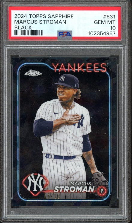 2024 Topps Chrome Sapphire Marcus Stroman #631 Black 05/10