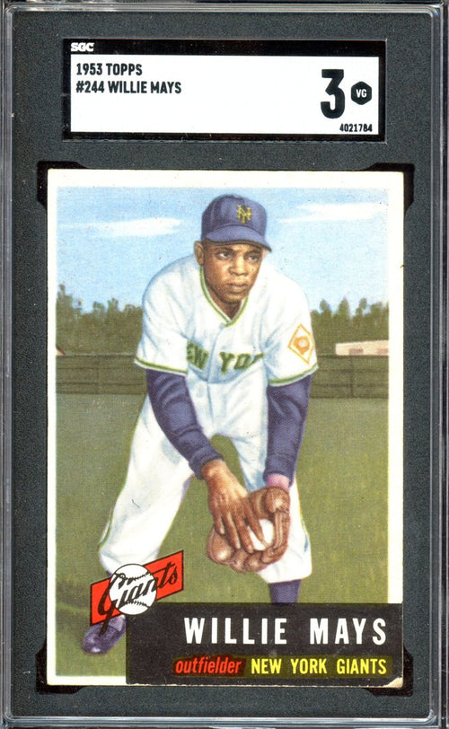 1953 Topps Willie Mays (front)