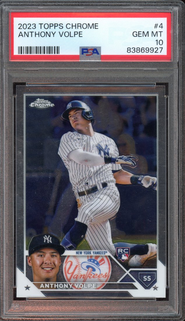 2023 Topps Chrome Anthony Volpe #4 front