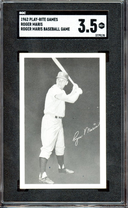 1962 Play-Rite Games Roger Maris Baseball Game Roger Maris