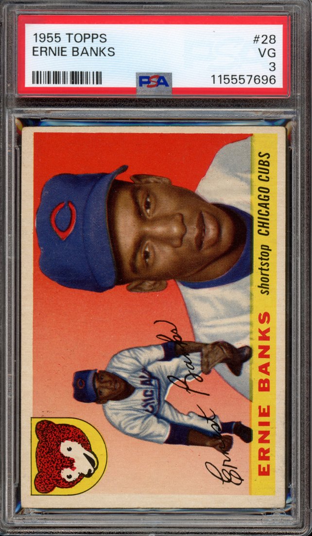1955 Topps Ernie Banks #28 front