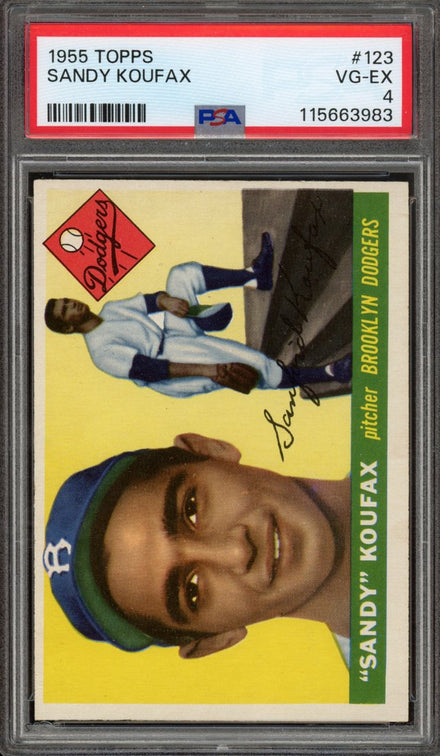 1955 Topps Sandy Koufax #123