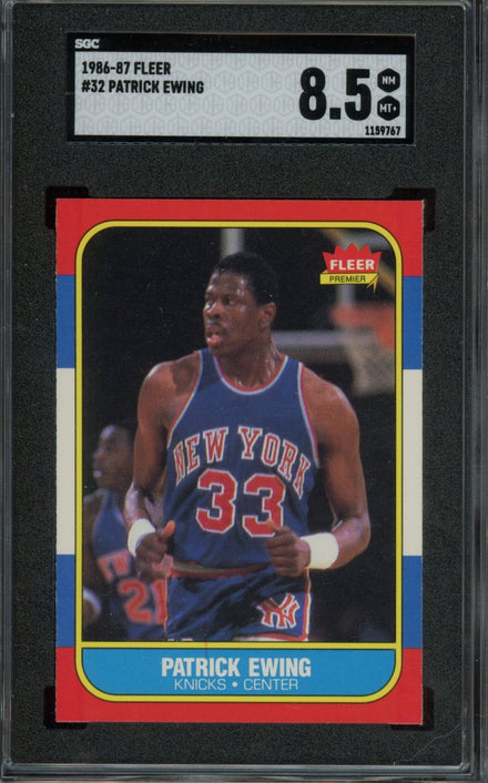 1986 Fleer Patrick Ewing #32