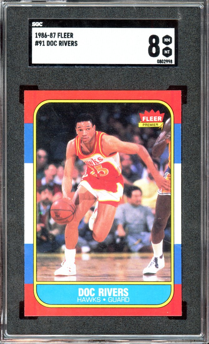1986 Fleer Doc Rivers #91 front