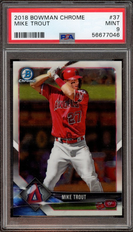 2018 Bowman Chrome Mike Trout #37