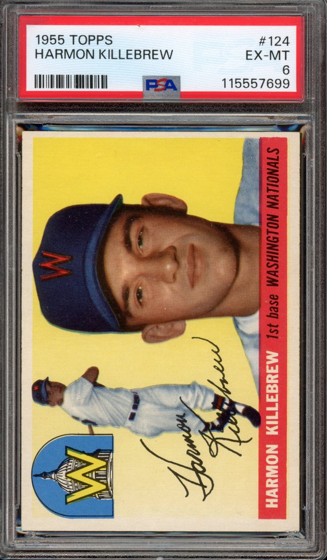 1955 Topps Harmon Killebrew #124 front