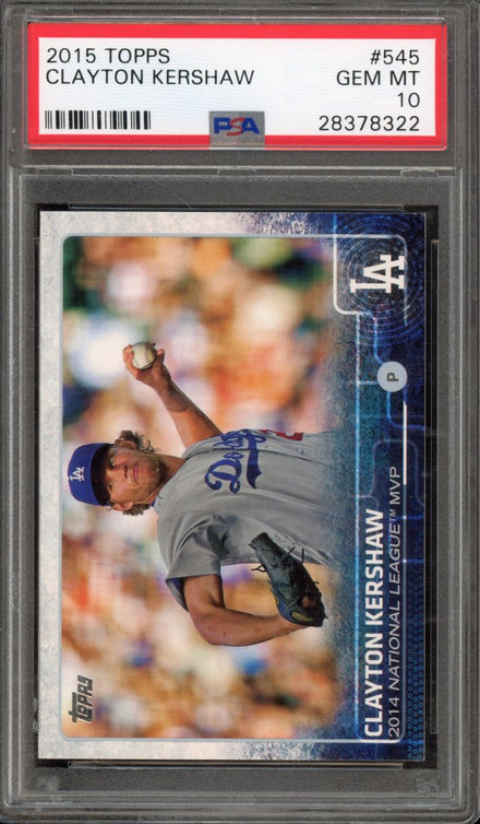 2015 Topps Clayton Kershaw #545
