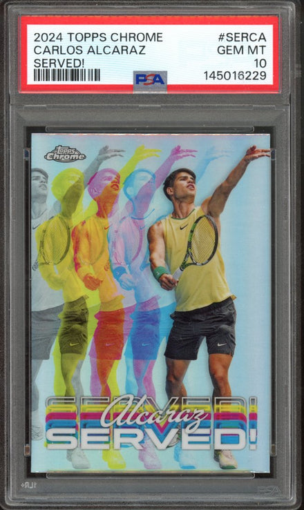 2024 Topps Chrome Served! Carlos Alcaraz #SER-CA