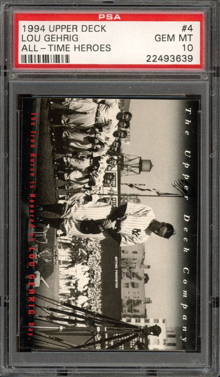 1994 Upper Deck All-Time Heroes Lou Gehrig #4