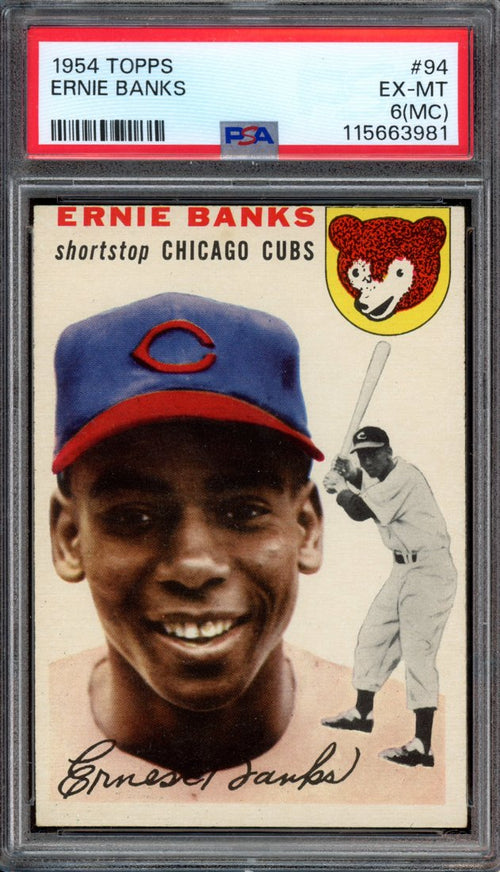 1954 Topps Ernie Banks (front)