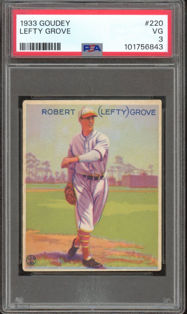 1933 Goudey Lefty Grove (front)