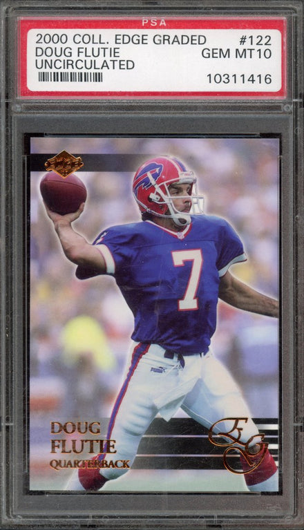 2000 Collector's Edge Graded Uncirculated Doug Flutie #122