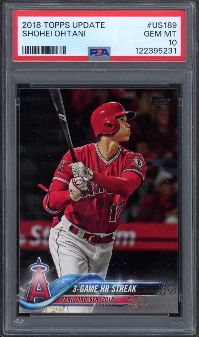 2018 Topps Update Shohei Ohtani #US189 front