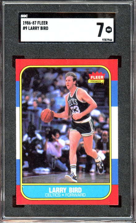 1986 Fleer Larry Bird #9