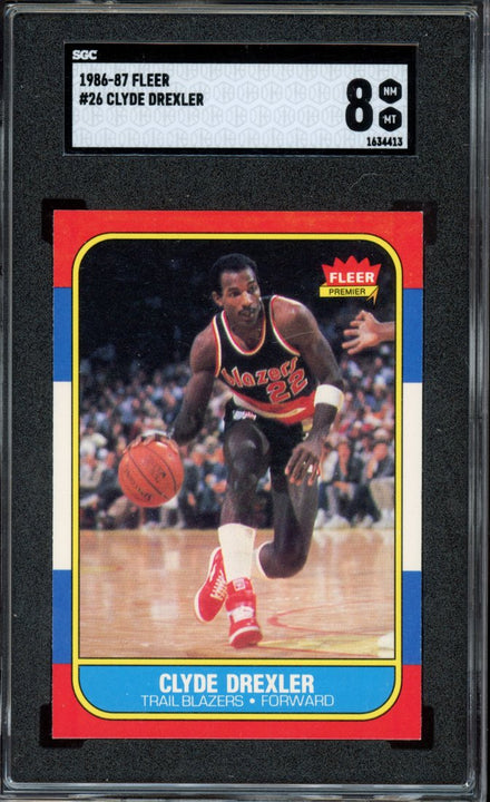 1986 Fleer Clyde Drexler #26