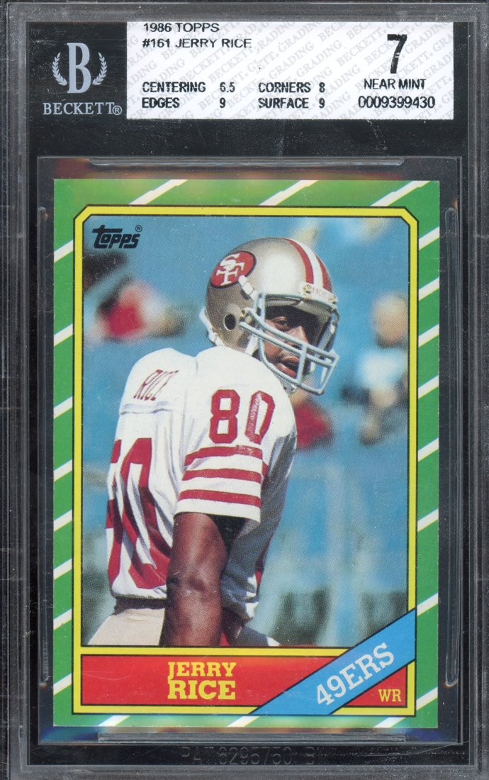 1986 Topps Jerry Rice #161 front