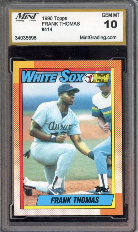 1990 Topps Frank Thomas #414