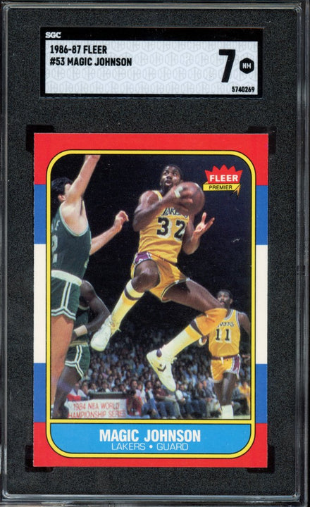 1986 Fleer Magic Johnson #53