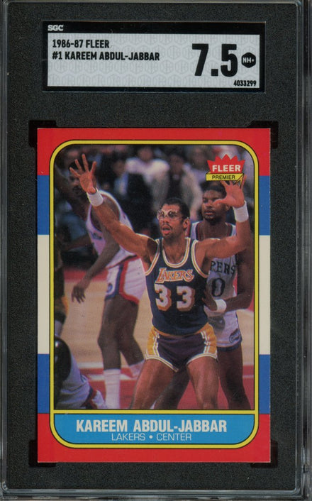 1986 Fleer Kareem Abdul-Jabbar #1