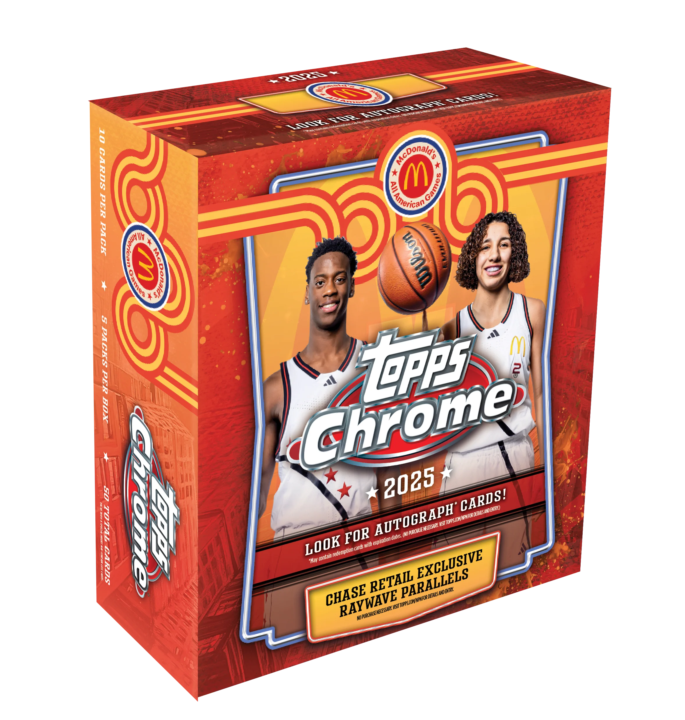 2025 Topps Chrome® McDonald’s All-American Basketball - Mega Box